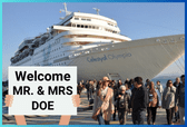 Welcoming the cruise and hotel guests
