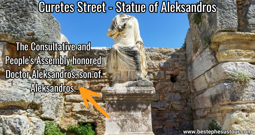 Curetes Street Ephesus Statue of Aleksandros