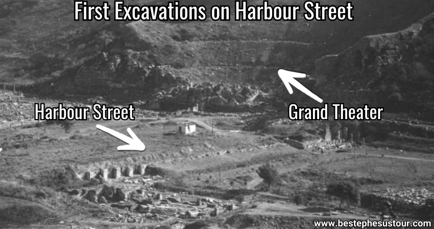 Excavations on Harbour Street in Ephesus
