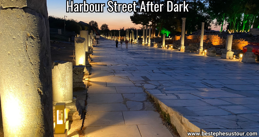 Harbour Street of Ephesus at Night